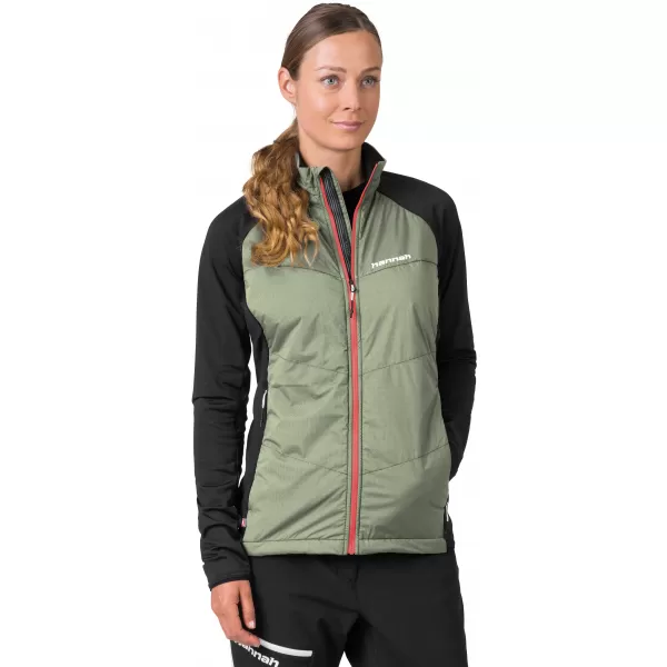  Damen-Sweatshirt HANNAH MAKANA GEBRANNTES OLIV/ANTHRAZIT 