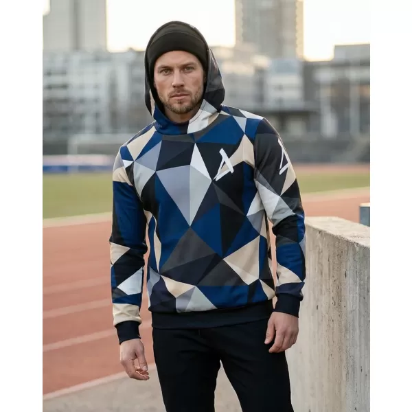  Premium-Sweatshirt für Herren ALTISPORT VOJ/ALM007MI01 MARINEBLAU/BRAUN 