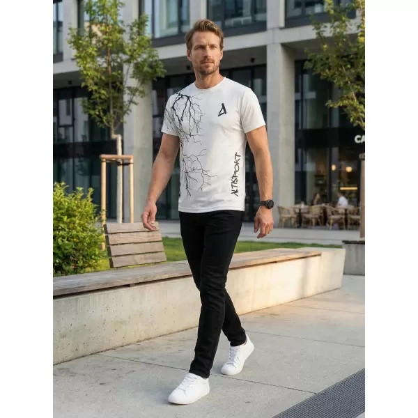  Premium-T-Shirt für Herren ALTISPORT VOJ/ALM004TR01 WEIß 