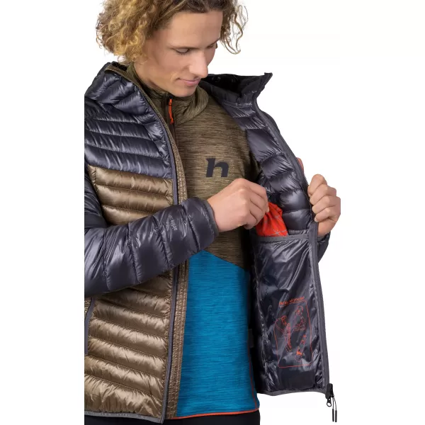  Herrenjacke HANNAH ARDEN ASPHALT/KHAKI-STREIFEN 