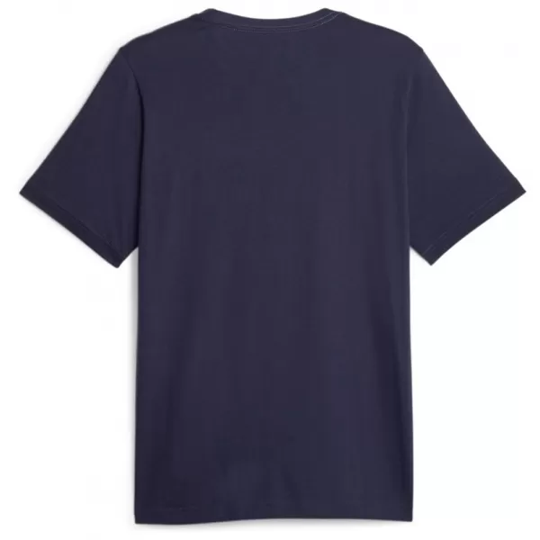  Herren-T-Shirt PUMA ESS+ 2 COL LOGO TEE 586759-07 BLAU 