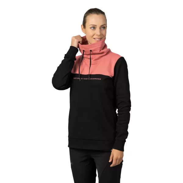  Damen-Sweatshirt HANNAH SIBELE ANTHRAZIT/VERBLASSTES ROSA 