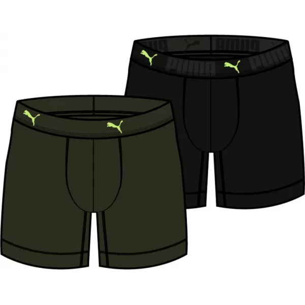  Herren-Boxershorts PUMA SPORT COTTON BOXER 2P 935521-06 BRAUN 