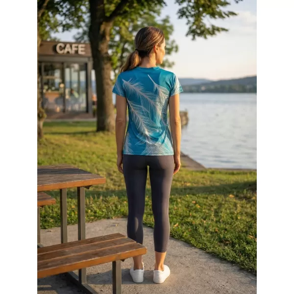  Hochwertiges Funktions-T-Shirt für Damen ALTISPORT VOJ/ALW001TR01 SMARAGD/GRAU 