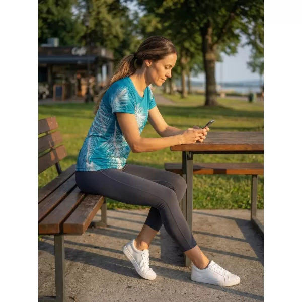  Hochwertiges Funktions-T-Shirt für Damen ALTISPORT VOJ/ALW001TR01 SMARAGD/GRAU 