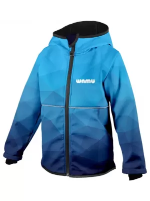 Baby Softshell Jacke WAMU MOZAIKA BLAU