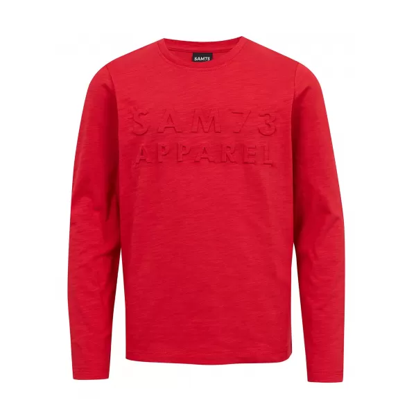  Jungen-T-Shirt mit langen Ärmeln SAM 73 CELDOR KT 501 ROT 