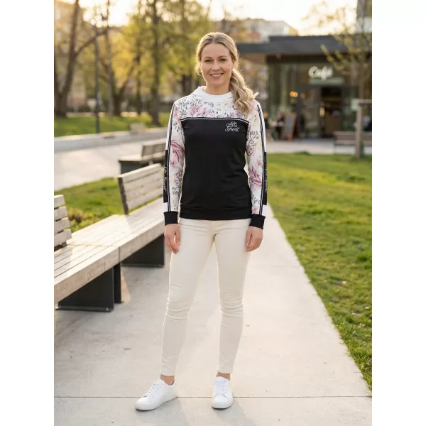  Premium-Sweatshirt für Damen ALTISPORT VOJ/ALW008MI01 SCHWARZ 