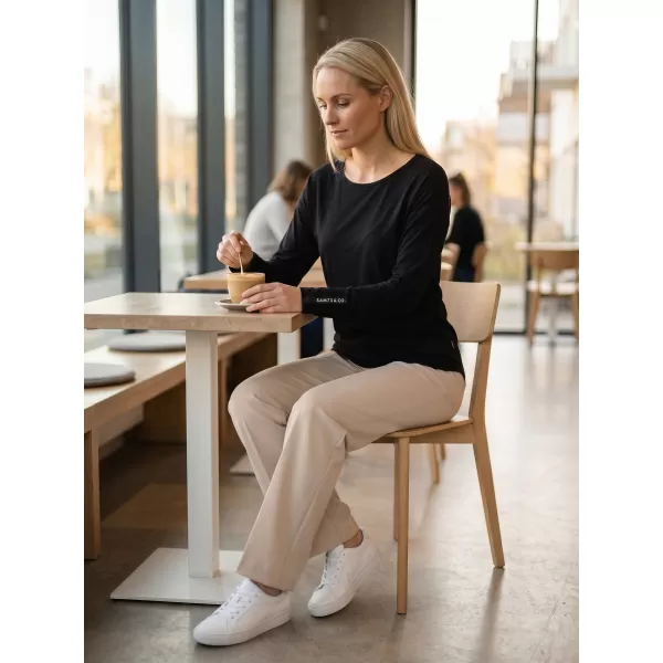  Damen-T-Shirt mit langen Ärmeln SAM 73 PATTY WT 895 SCHWARZ 