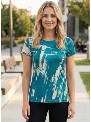 Hochwertiges Funktions-T-Shirt für Damen ALTISPORT VOJ/ALW010TR01 KEROSIN/BLAU