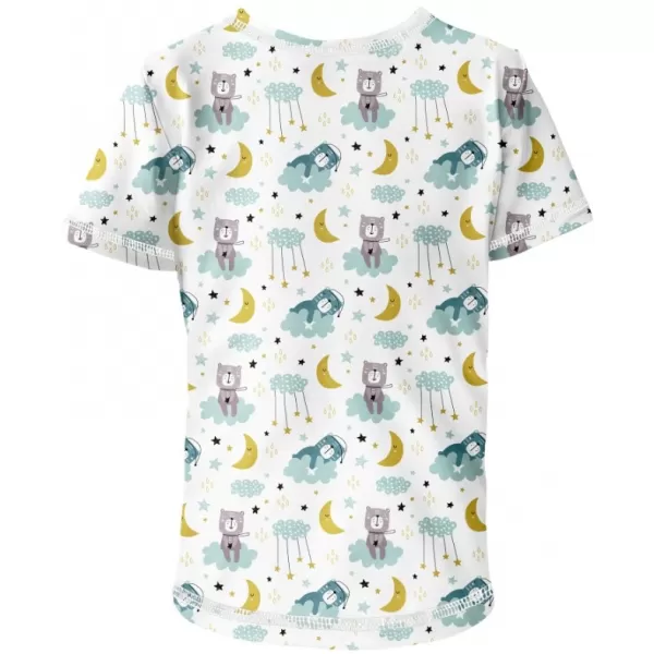  Kurz -schwaches t -Shirt WAMU OSPALÍ MEDVÍDCI WEIß/BLAU 