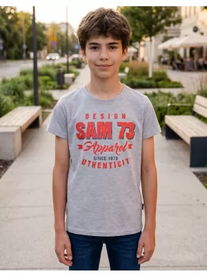 T-Shirt für Jungen SAM 73 JANSON KT 504 HELLGRAU
