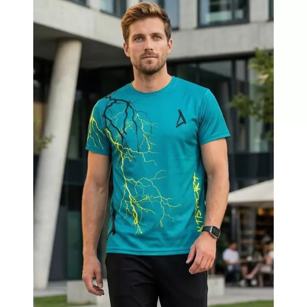  Premium-T-Shirt für Herren ALTISPORT VOJ/ALM004TR01 KEROSIN/GELB 