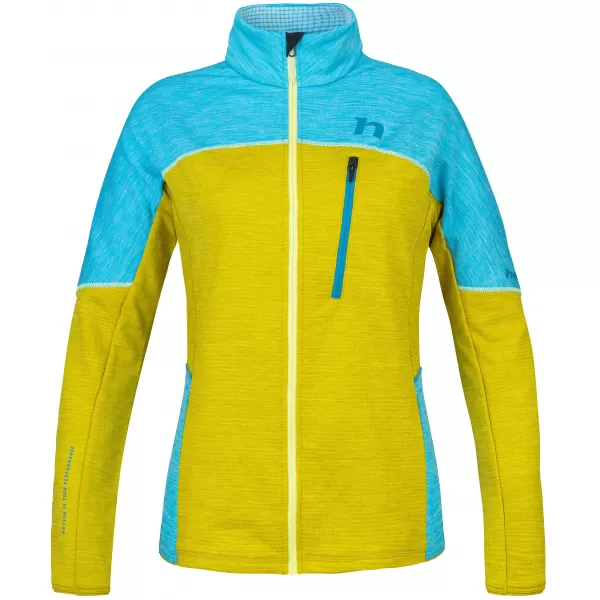  Damen-Sweatshirt HANNAH MEDA KLARWASSER/CITRONELLE MEL 