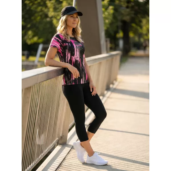  Hochwertiges Funktions-T-Shirt für Damen ALTISPORT VOJ/ALW010TR01 SCHWARZ/HELLROSA 