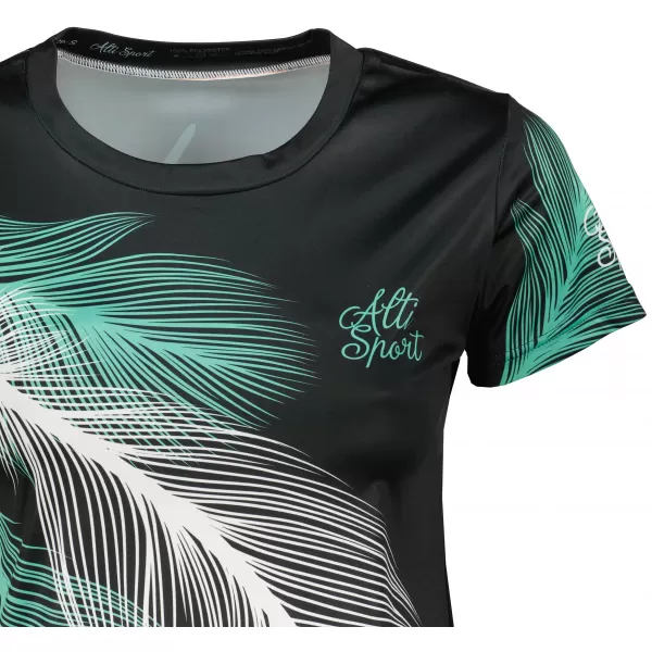  Hochwertiges Funktions-T-Shirt für Damen ALTISPORT VOJ/ALW001TR01 SCHWARZ/TÜRKIS 