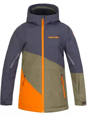 Kinderjacke HANNAH KIGALI JR ASPHALT/VERBRANNTE OLIVE