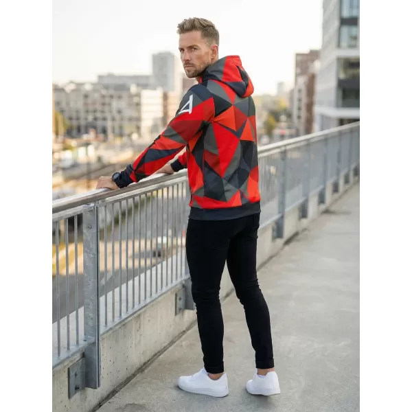 Premium-Sweatshirt für Herren ALTISPORT VOJ/ALM007MI01 ROT 