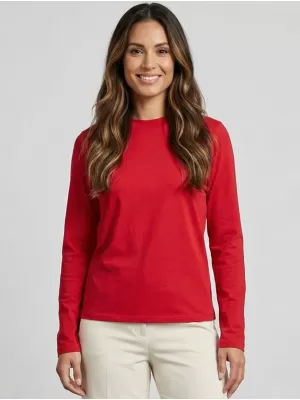 Damen-T-Shirt mit langen Ärmeln SAM 73 ZIRA WT 894 ROT