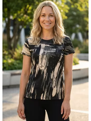 Hochwertiges Funktions-T-Shirt für Damen ALTISPORT VOJ/ALW010TR01 SCHWARZ BRAUN