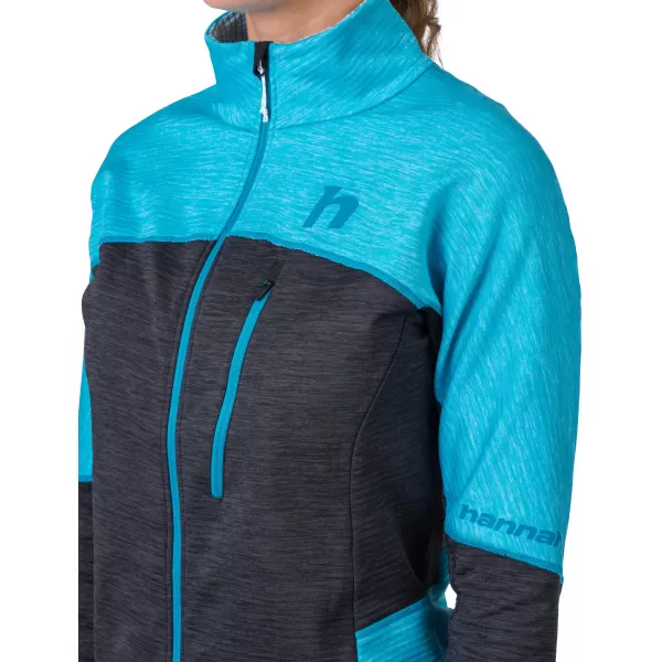 Damen-Sweatshirt HANNAH MEDA KLARWASSER/ANTHRAZITMEL 