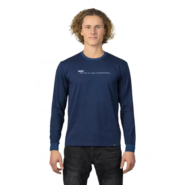  Herren-T-Shirt mit langen Ärmeln HANNAH KIRK PATRIOTBLAU 