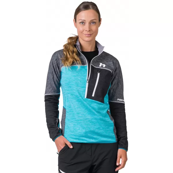  Damen-Sweatshirt HANNAH MEDA HZ HELLGRAU/ANTHRAZIT MEL 
