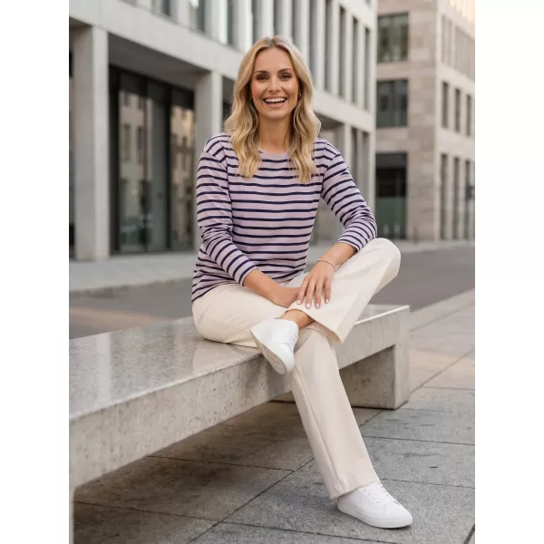  Damen-T-Shirt mit langen Ärmeln SAM 73 PRUDENCE WT 893 ALTE ROSE 
