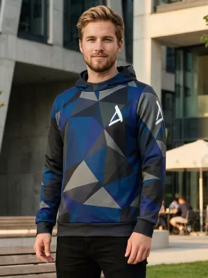 Premium-Sweatshirt für Herren ALTISPORT VOJ/ALM007MI01 DUNKELBLAU