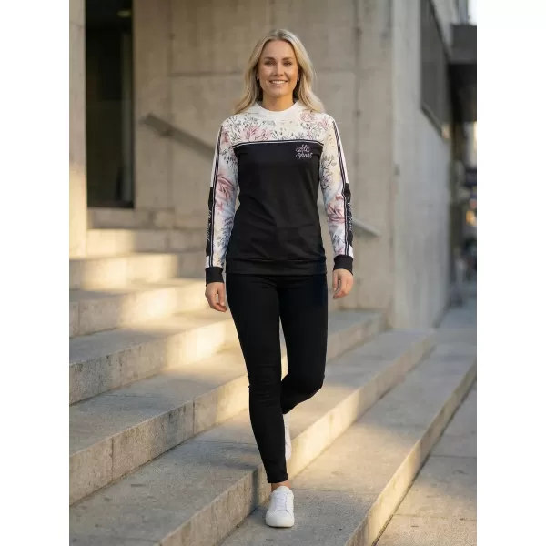  Premium-Sweatshirt für Damen ALTISPORT VOJ/ALW008MI01 SCHWARZ 