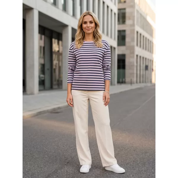  Damen-T-Shirt mit langen Ärmeln SAM 73 PRUDENCE WT 893 ALTE ROSE 
