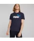 Herren-T-Shirt PUMA ESS+ 2 COL LOGO TEE 586759-07 BLAU