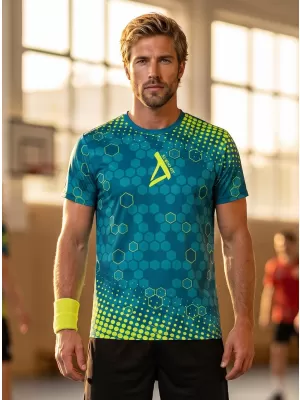 Hochwertiges Funktions-T-Shirt für Herren ALTISPORT VOJ/ALM005TR01 KEROSIN/GELB