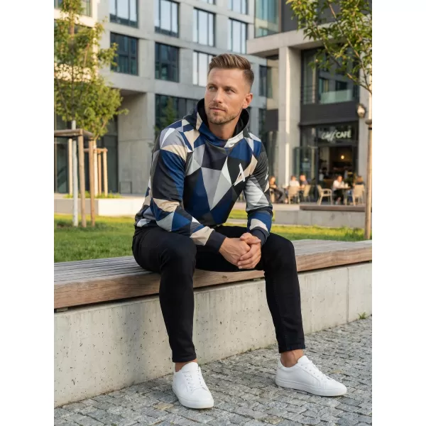  Premium-Sweatshirt für Herren ALTISPORT VOJ/ALM007MI01 MARINEBLAU/BRAUN 