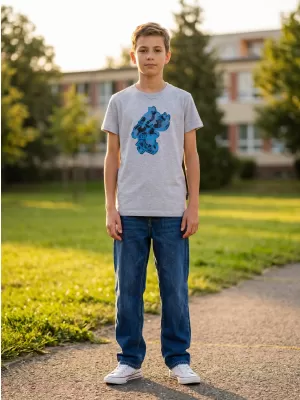 T-Shirt für Jungen SAM 73 SILAQUI KT 502 HELLGRAU