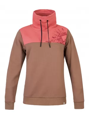 Damen-Sweatshirt HANNAH SIBELE COCA-MOKKA/VERBLASSTES ROSA