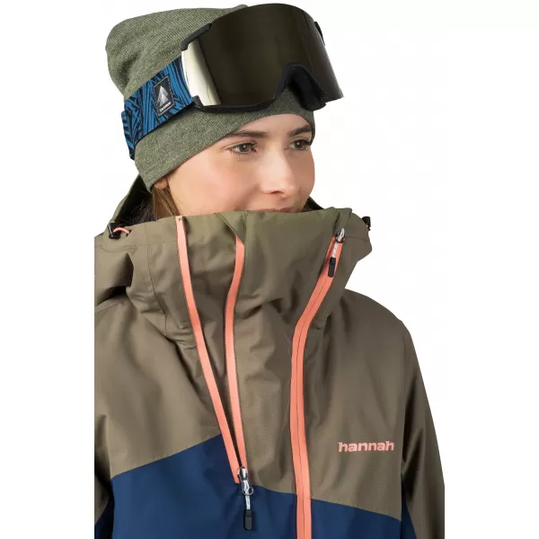  Damenjacke HANNAH MAKY COL GEBRANNTES OLIVGRÜN/STIMMUNGSINDIGO 