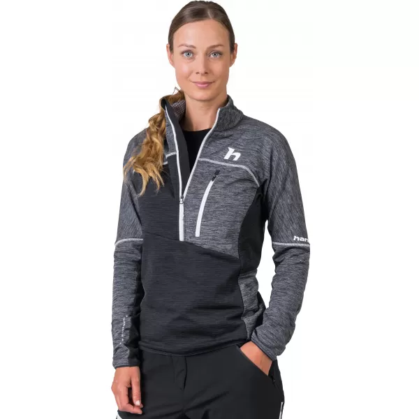  Damen-Sweatshirt HANNAH MEDA HZ HELLGRAU MEL (WEIß) 