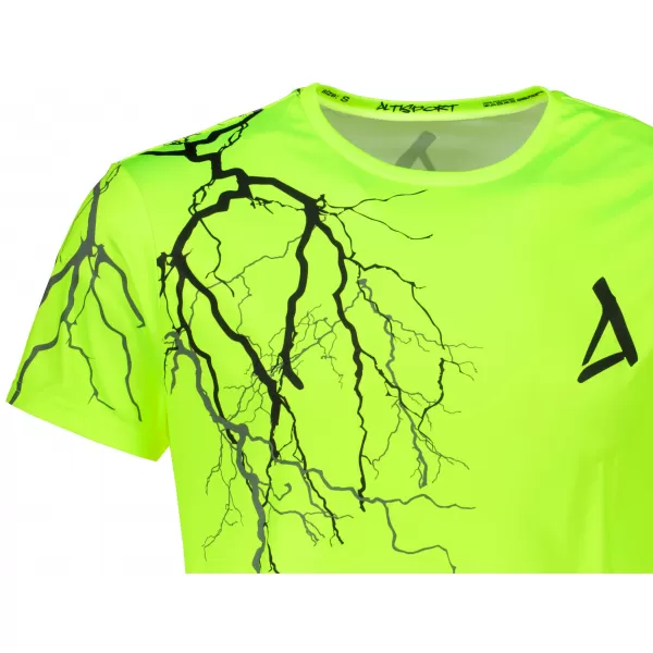  Premium-T-Shirt für Herren ALTISPORT VOJ/ALM004TR01 NEON GELB 