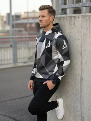Premium-Sweatshirt für Herren ALTISPORT VOJ/ALM007MI01 GRAU