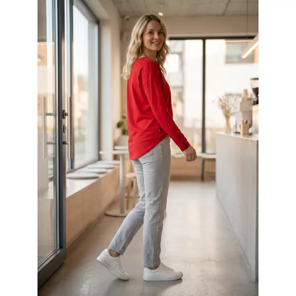  Damen-T-Shirt mit langen Ärmeln SAM 73 PATTY WT 895 ROT 