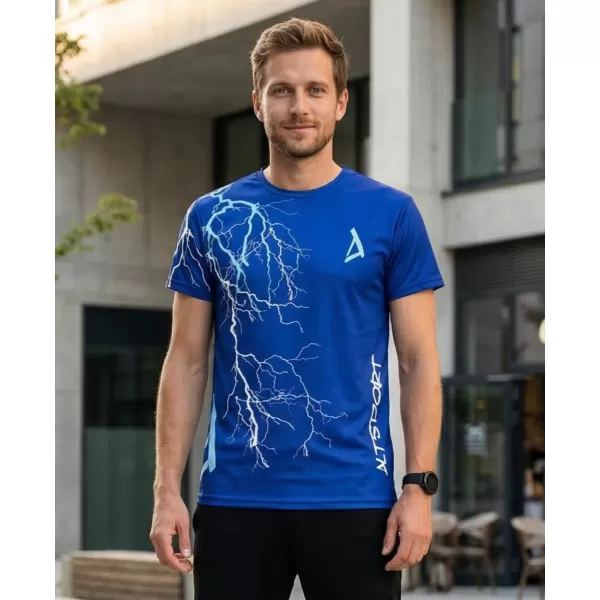  Premium-T-Shirt für Herren ALTISPORT VOJ/ALM004TR01 KÖNIGSBLAU 