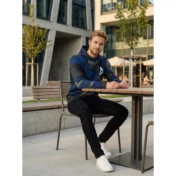  Premium-Sweatshirt für Herren ALTISPORT VOJ/ALM007MI01 DUNKELBLAU 