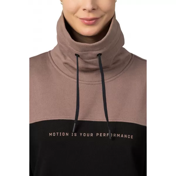  Damen-Sweatshirt HANNAH SIBELE ANTHRAZIT/COCA-MOKKA 