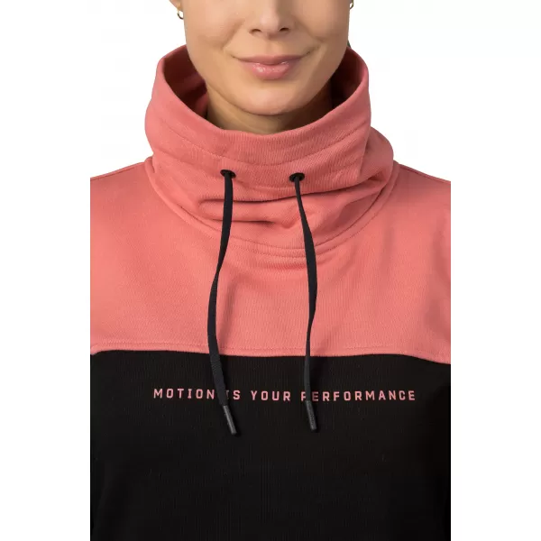  Damen-Sweatshirt HANNAH SIBELE ANTHRAZIT/VERBLASSTES ROSA 