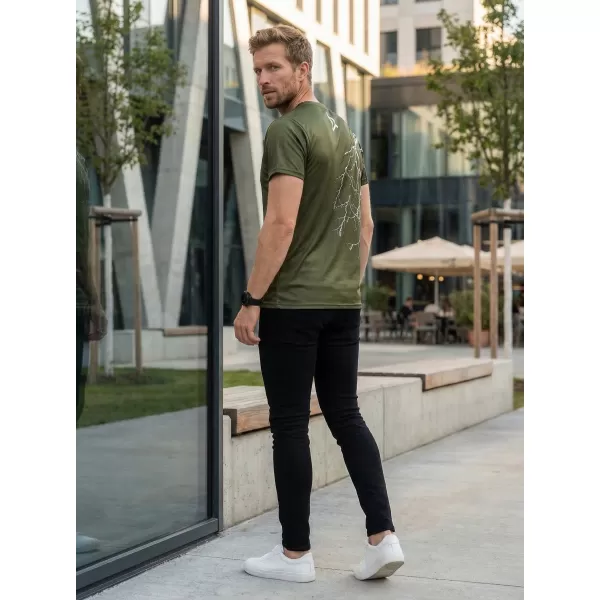  Premium-T-Shirt für Herren ALTISPORT VOJ/ALM004TR01 OLIVE 