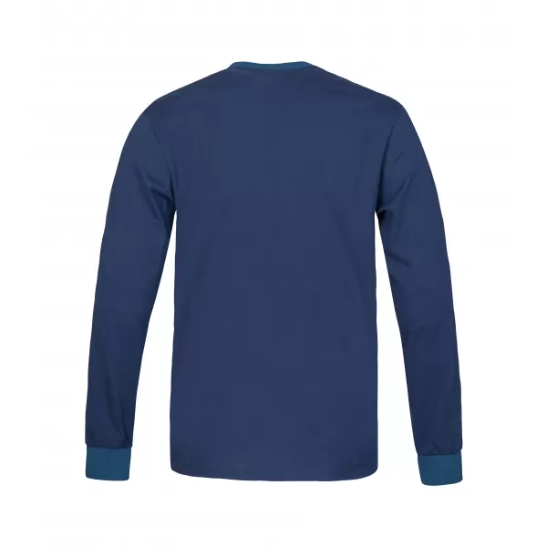 Herren-T-Shirt mit langen Ärmeln HANNAH KIRK PATRIOTBLAU 
