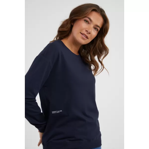  Damen-T-Shirt mit langen Ärmeln SAM 73 SHARMA WT 892 DUNKELBLAU 