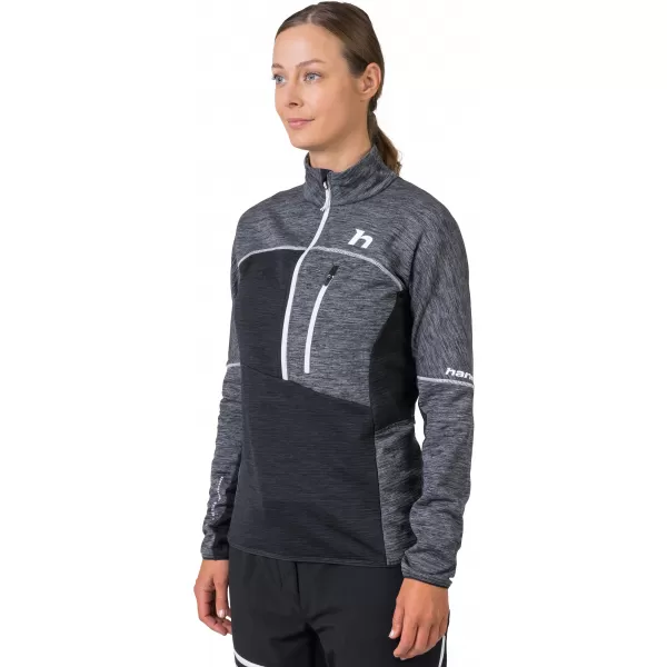  Damen-Sweatshirt HANNAH MEDA HZ HELLGRAU MEL (WEIß) 