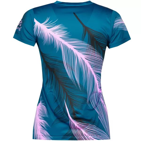  Hochwertiges Funktions-T-Shirt für Damen ALTISPORT VOJ/ALW001TR01 PETROL/HELLROSA 